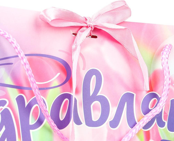 Изображение товара Пакет подарочный Чудо праздник Цветы PBXL-114650-FLW