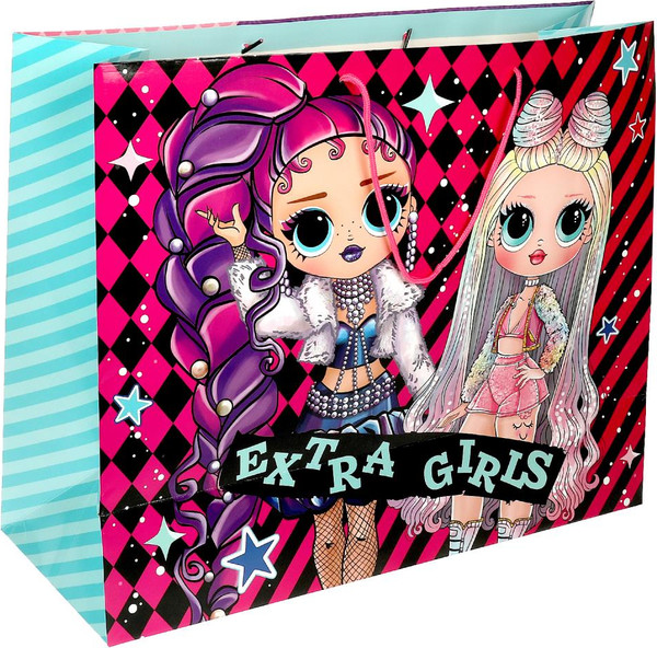 Изображение товара Пакет подарочный Чудо праздник Супер девочки PXXL-92070-OM