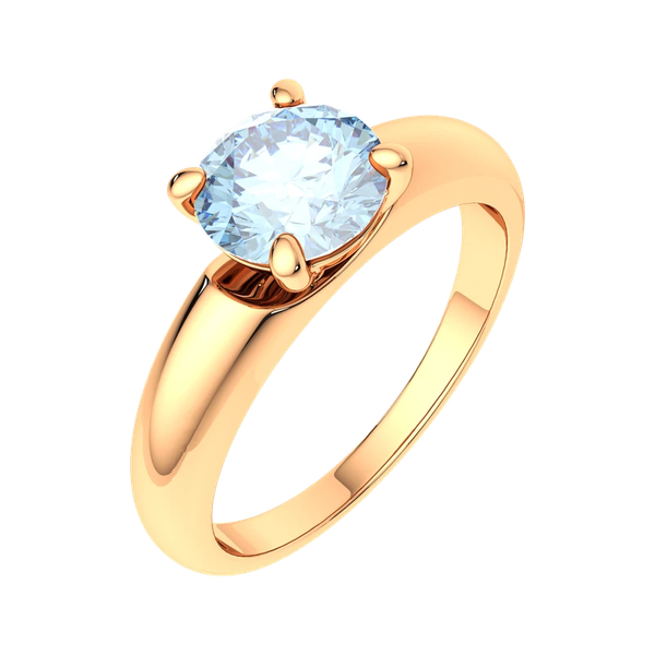 Изображение товара Кольцо помолвочное из розового золота ZORKA 2S40168.14K.R (р.17.5, с топазом)