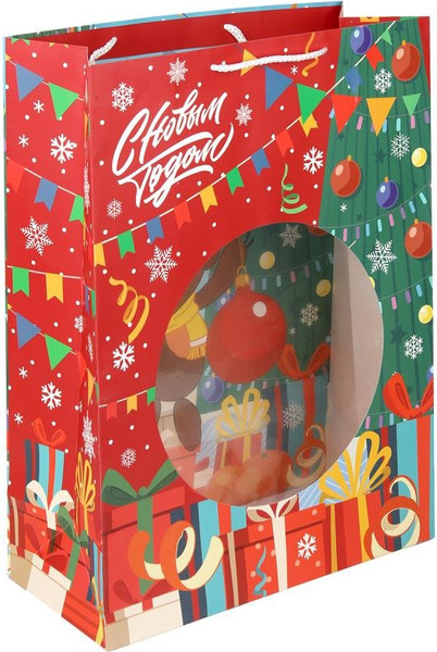 Изображение товара Пакет подарочный Чудо праздник Чебурашка новогодний PXL-130566-CH