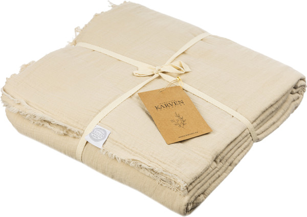 Изображение товара Плед Karven Муслиновый Евро 220x240 / PL037 Bej