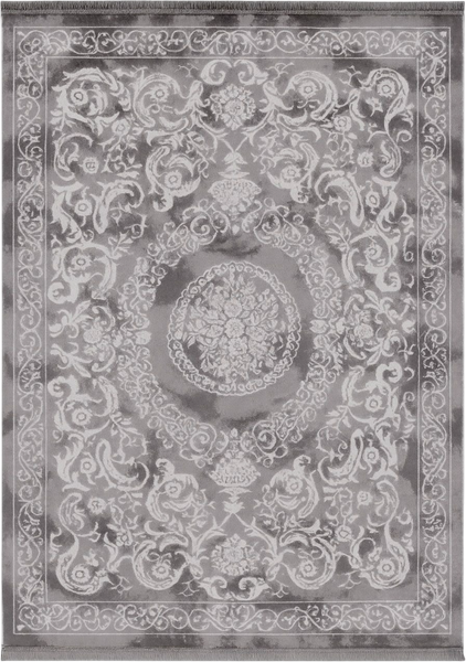 Изображение товара Ковер Radjab Carpet Амаль Прямоугольник 0916A (1.5x2, Grey/Cream)