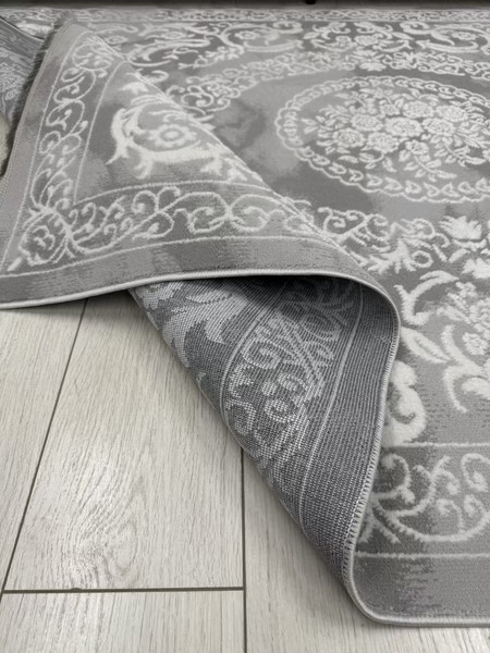 Изображение товара Ковер Radjab Carpet Амаль Прямоугольник 0916A (1.5x2, Grey/Cream)