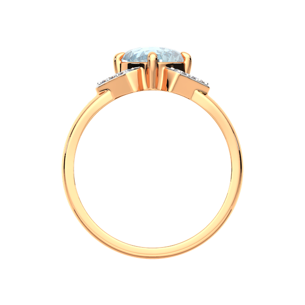 Изображение товара Кольцо из розового золота ZORKA 2S4056.14K.R.ZZ (р.18, с топазом и фианитами)