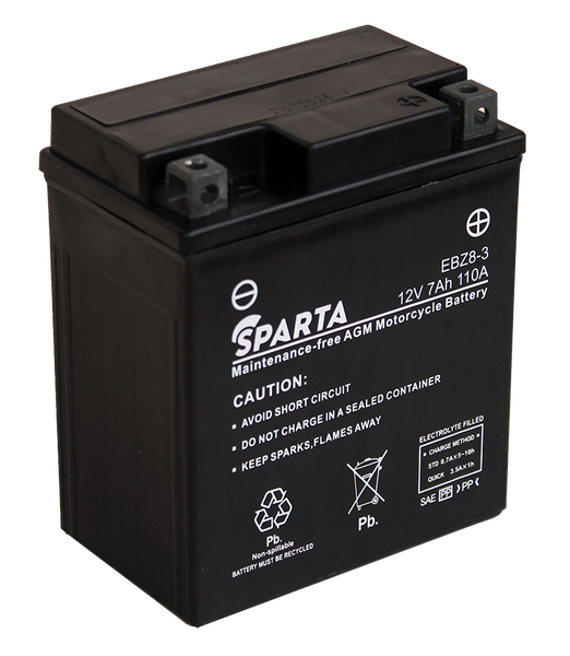 Изображение товара Мотоаккумулятор SPARTA EBZ8-3 (7 А/ч)