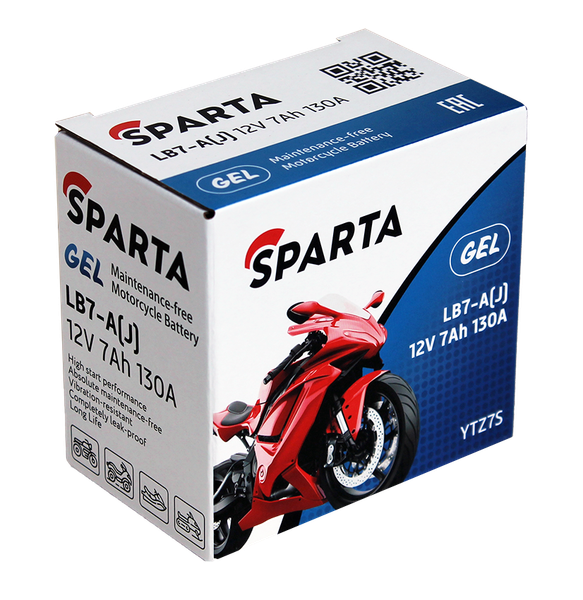 Изображение товара Мотоаккумулятор SPARTA LB7-A(J) (7 А/ч)