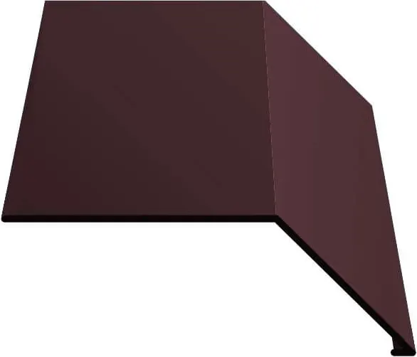 Изображение товара Планка карнизная Скайпрофиль 0.5-Пэ Rooftop Matte (СтБархат)-RAL8019 (2м)