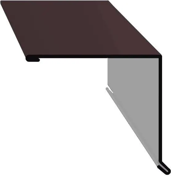 Изображение товара Планка торцевая Скайпрофиль 95 0.5-Пэ Rooftop Matte (СтБархат)-RAL8019 (2м)