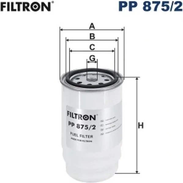 Изображение товара Топливный фильтр Filtron PP875/2