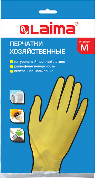 Изображение товара Перчатки хозяйственные Laima Стандарт / 600353 (М)