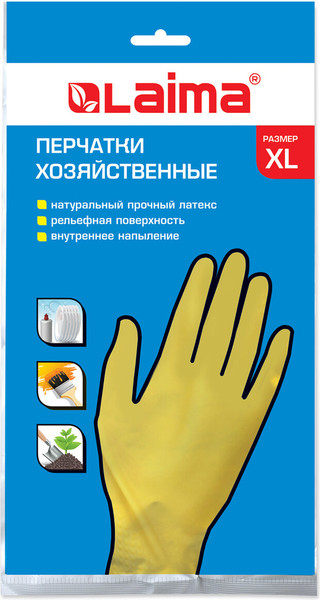 Изображение товара Перчатки хозяйственные Laima Стандарт / 600782 (XL)