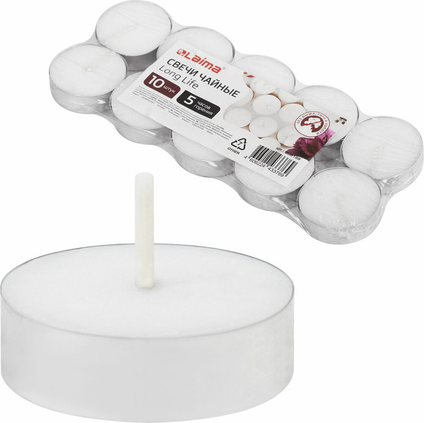 Изображение товара Набор свечей Laima Чайные / 609199 (10шт)