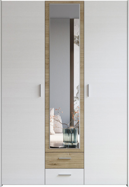 Изображение товара Шкаф Евва Венеция ВН-3D1Z2S (бодега белый/гикори кингстон)