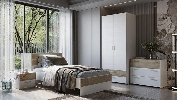 Изображение товара Комод Евва Венеция ВН-3S (бодега белый/гикори кингстон)