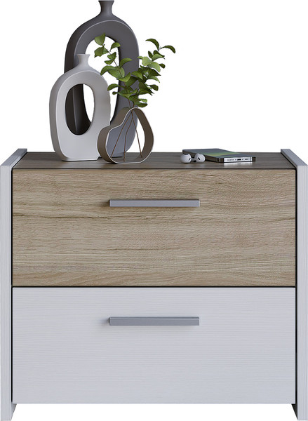 Изображение товара Прикроватная тумба Евва Венеция ВН-2S (бодега белый/гикори кингстон)