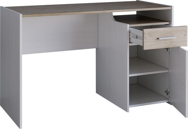 Изображение товара Письменный стол Евва Венеция BH-1D1S (бодега белый/гикори кингстон)