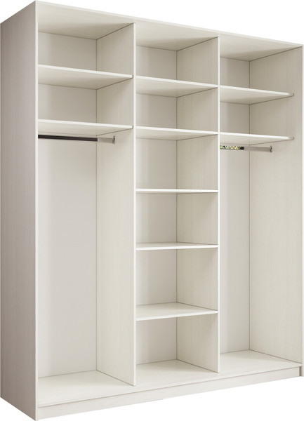 Изображение товара Шкаф-купе Евва АЭП ШК.3 02 21 BbBbH.01 (бодега белый/бодега белый/дуб шато)