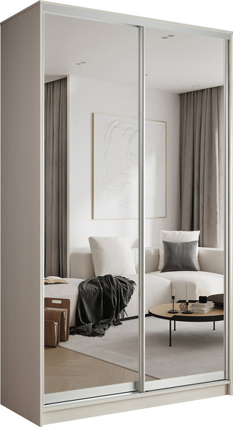 Изображение товара Шкаф-купе Евва АЭП ШК.2 02 138 ВS.05 (бодега/хром)