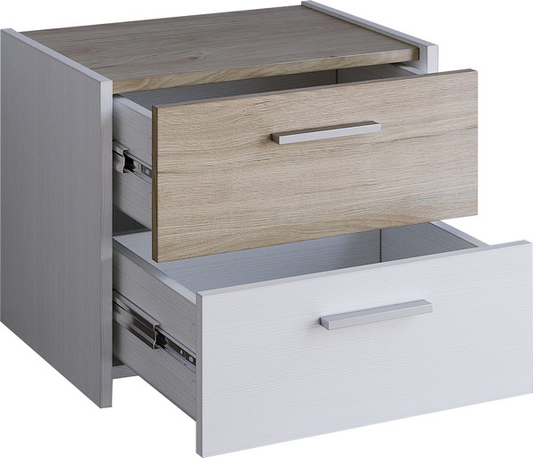 Изображение товара Комплект мебели для спальни Евва Венеция 2 ВН-1.2 (бодега белый/гикори кингстон)