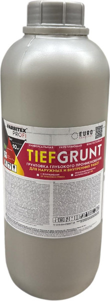 Изображение товара Грунтовка Farbitex Профи Глубокого проникновения TiefGrunt (1кг)