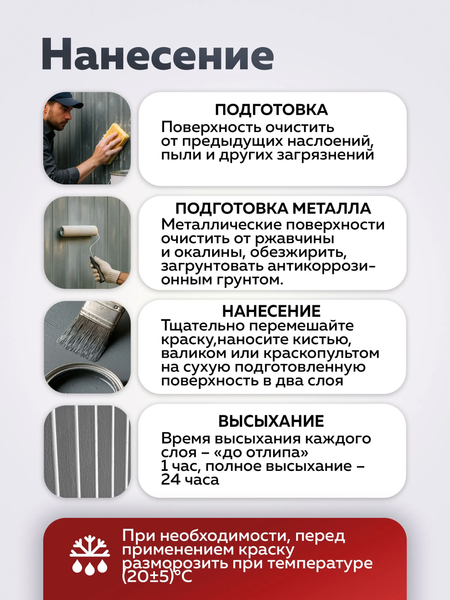 Изображение товара Эмаль Olecolor Акриловая универсальная полуглянцевая (900г, белый)