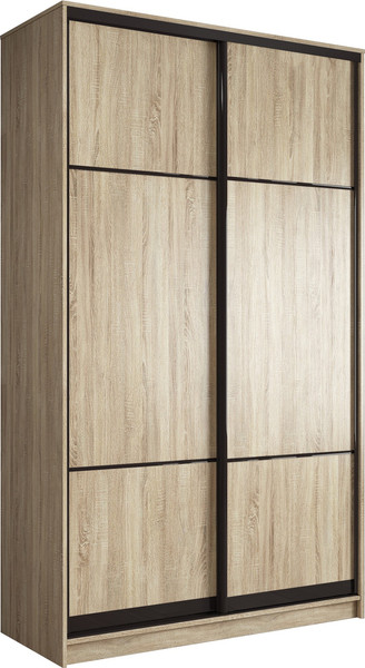 Изображение товара Шкаф-купе Евва АЭП ШК.2.01 158 SSG.03 (дуб сонома/дуб сонома/венге глянец)