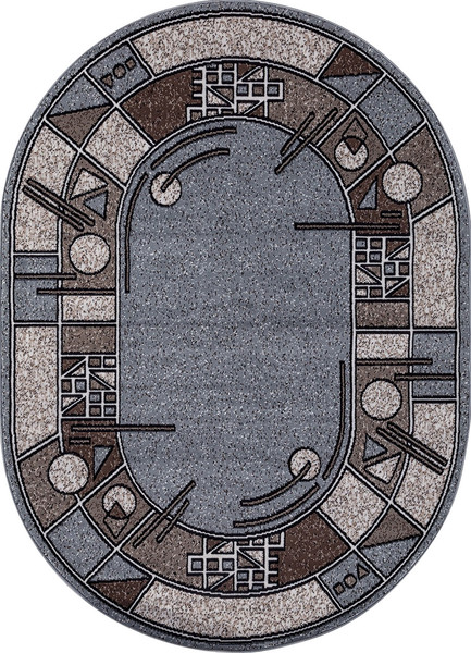 Изображение товара Ковер Merinos Sierra ALBINA-3-OVAL-BLUE-BROWN-2 (2х3)