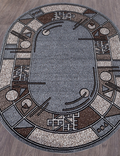 Изображение товара Ковер Merinos Sierra ALBINA-3-OVAL-BLUE-BROWN-2 (2х3)