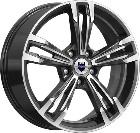 Литой диск K&K Karrera Light 18x7" 5x108мм DIA 67.1мм ET 33мм Алмаз черный — фото 3