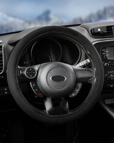 Изображение товара Оплетка на руль Airline ADWO006 с подогревом 38см (черный)