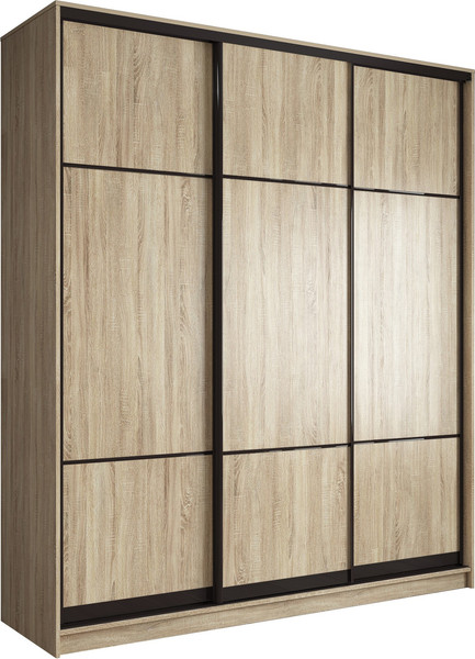 Изображение товара Шкаф-купе Евва АЭП ШК.3.01 233 SSG.03  (дуб сонома/дуб сонома/венге глянец)