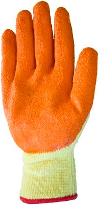 Изображение товара Перчатки защитные BVB 8901656 (р.10, желтый/оранжевый)