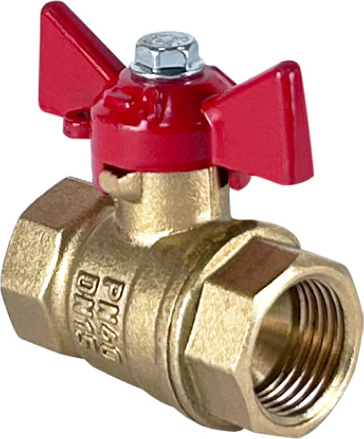 Шаровой кран Valfex DeltaPro ВР/ВР 1" / VF.217.LB1.100.DP (ручка-бабочка) — фото 3