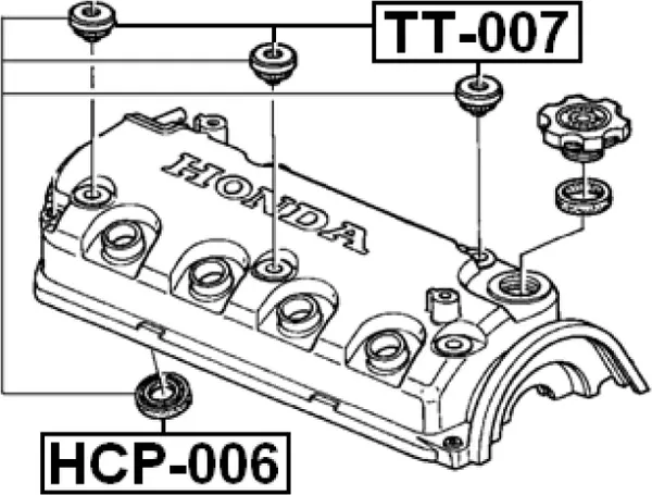 Изображение товара Уплотнительное кольцо для автомобиля Febest HCP-006