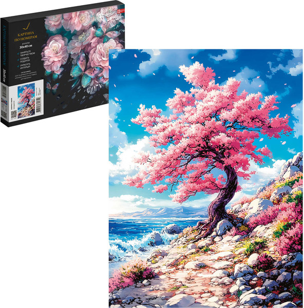 Картина по номерам Феникс+ Сакура у моря / 71252