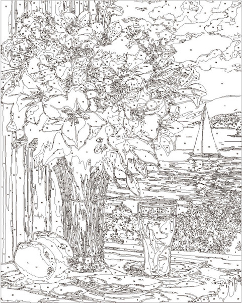 Изображение товара Картина по номерам Феникс+ Букет лилий / 71259