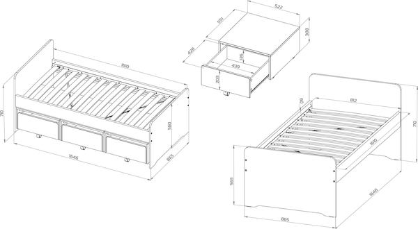 Изображение товара Тумба Mebelain Пикси 52x55x31 (робкий подснежник)
