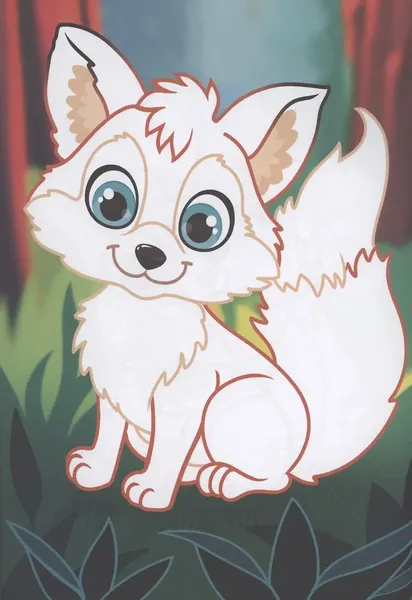 Изображение товара Раскраска Проф-Пресс Рисуем пальчиками А4. Лесные зверята