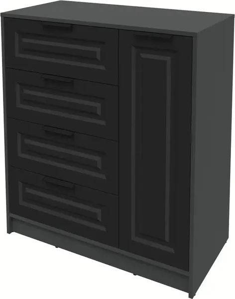 Изображение товара Тумба Interline Концепт КТ-Т90 Деко (антрацит/черный)