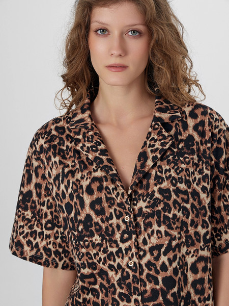 Изображение товара Пижама Mark Formelle 592554 (р.164/170-88-94, леопард на песочном)