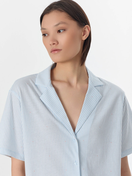 Изображение товара Пижама Mark Formelle 592554 (р.164/170-96-102, голубая полоска)