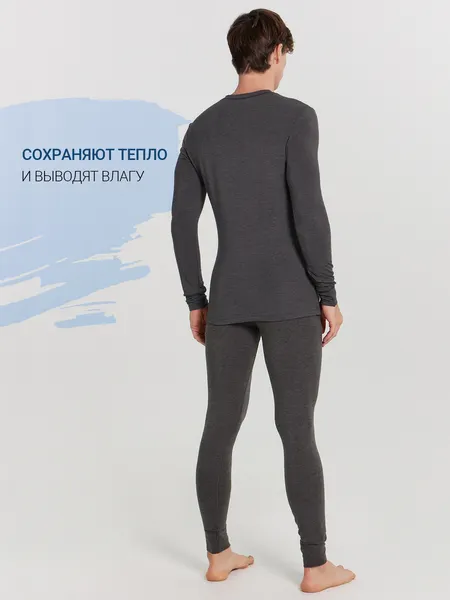 Изображение товара Термоштаны Mark Formelle 641208 (р.86-170/176, темно-серый меланж)