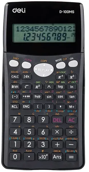 Изображение товара Калькулятор Deli ED-100MS (черный)