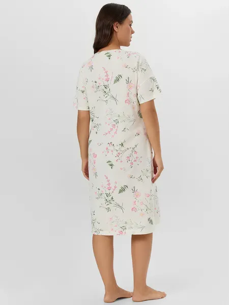 Изображение товара Сорочка Mark Formelle 572310 (р.164/170-120-126, полевые цветы на молочном)