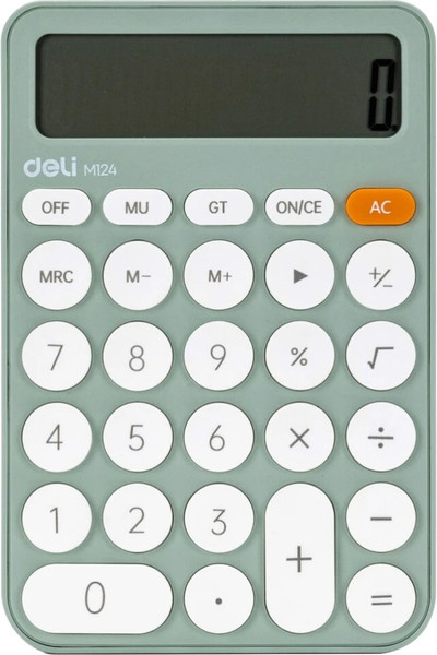 Изображение товара Калькулятор Deli EM124 (зеленый)