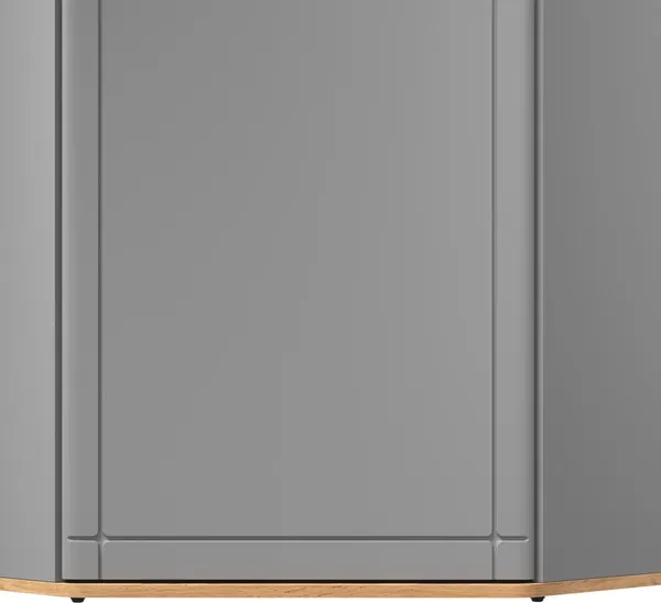 Изображение товара Шкаф MODULA Карпин INV01HC-1D-1000/804/2014(05) (дуб натюрель/серый)