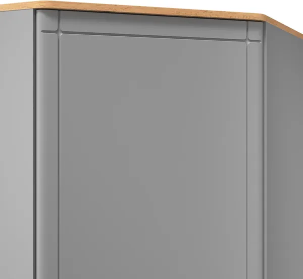 Изображение товара Шкаф MODULA Карпин INV01HC-1D-1000/804/2014(05) (дуб натюрель/серый)