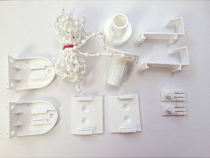 Изображение товара Комплект фиксации для рулонных штор Delfa Мини СМРШ-01М-2800023 (белый)