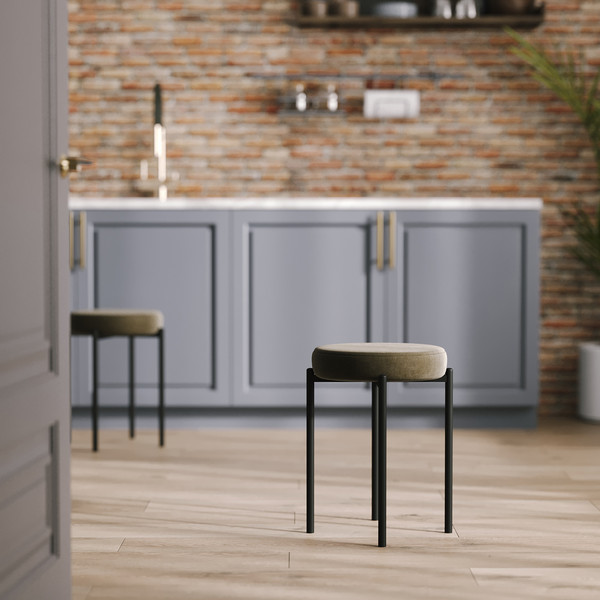 Изображение товара Табурет Егорофф Гамма круг (черный/латте)