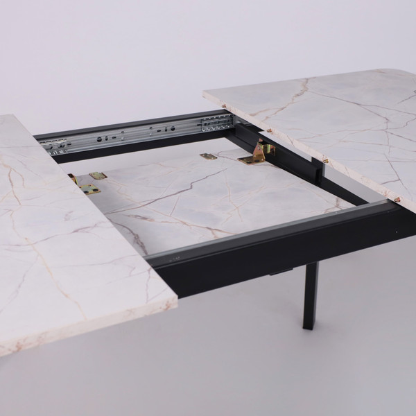 Изображение товара Обеденный стол LEPREMO AV 1209/1 120-160x80 (азул оникс/черный)